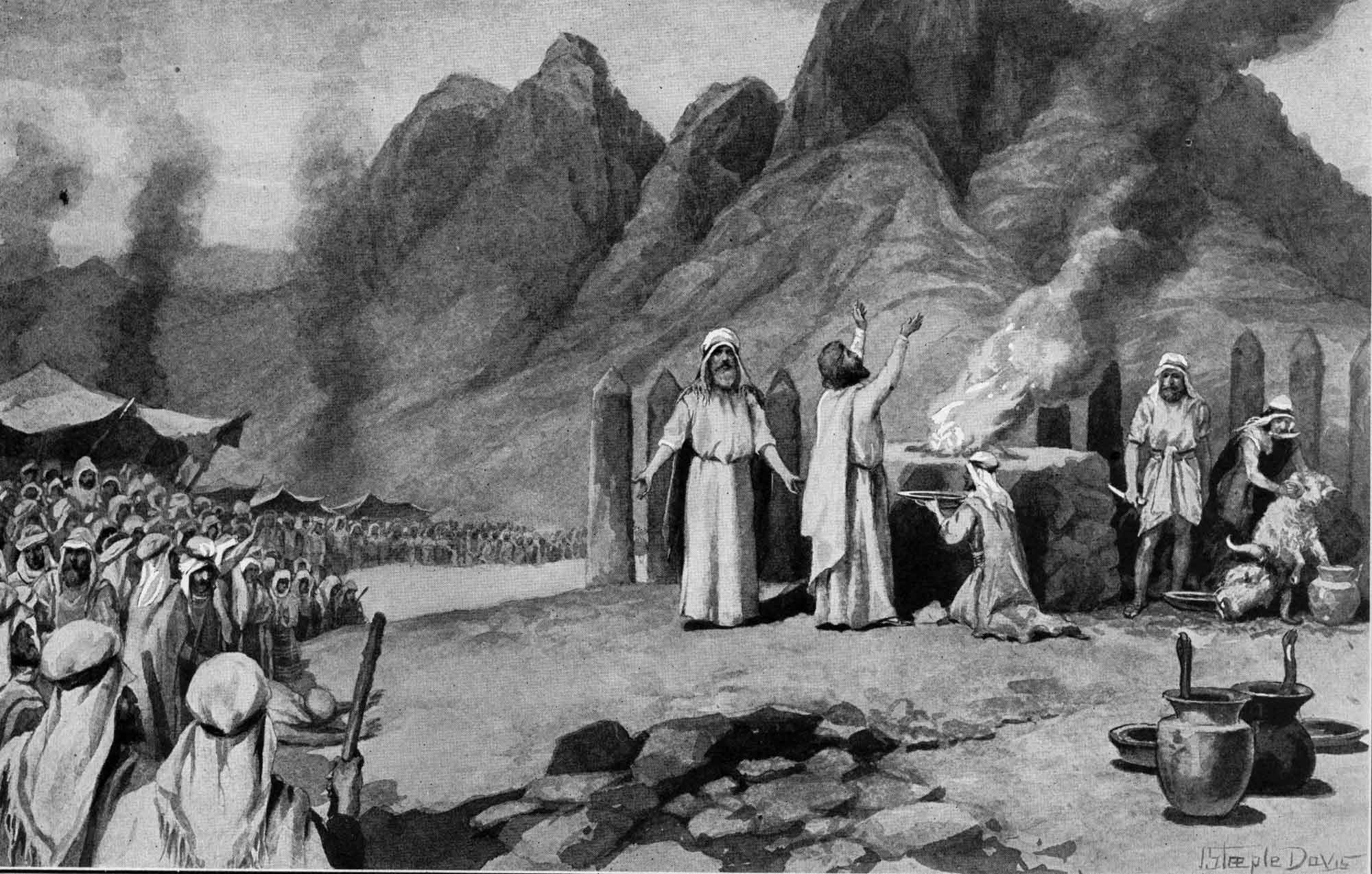 פרשת ’’משפטים’’. איור של ג’ון סטיפל דייוויס