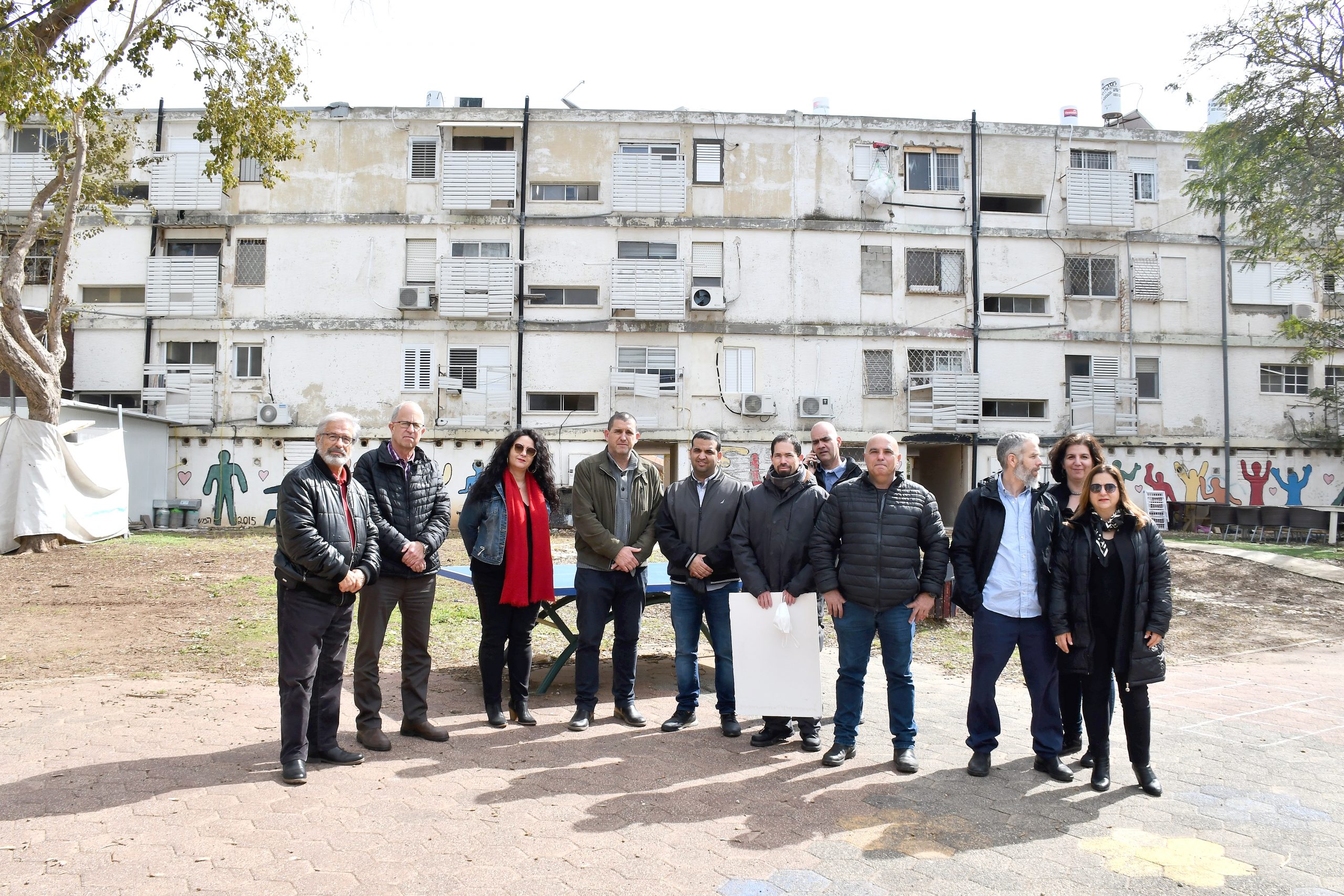 סיור מנכ"לית מינהל התכנון. מתחם קנדי עתלית צילום: דוברות המועצה