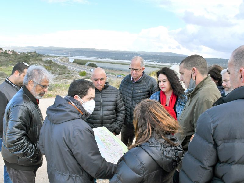 סיור מנכ"לית מינהל התכנון. מתחם קנדי עתלית